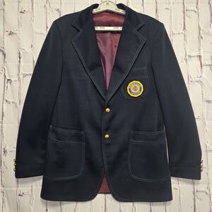 Vintage American Legion Suit Jacket Sports Blazer Men Sz 40R Navy US Patch Rugby